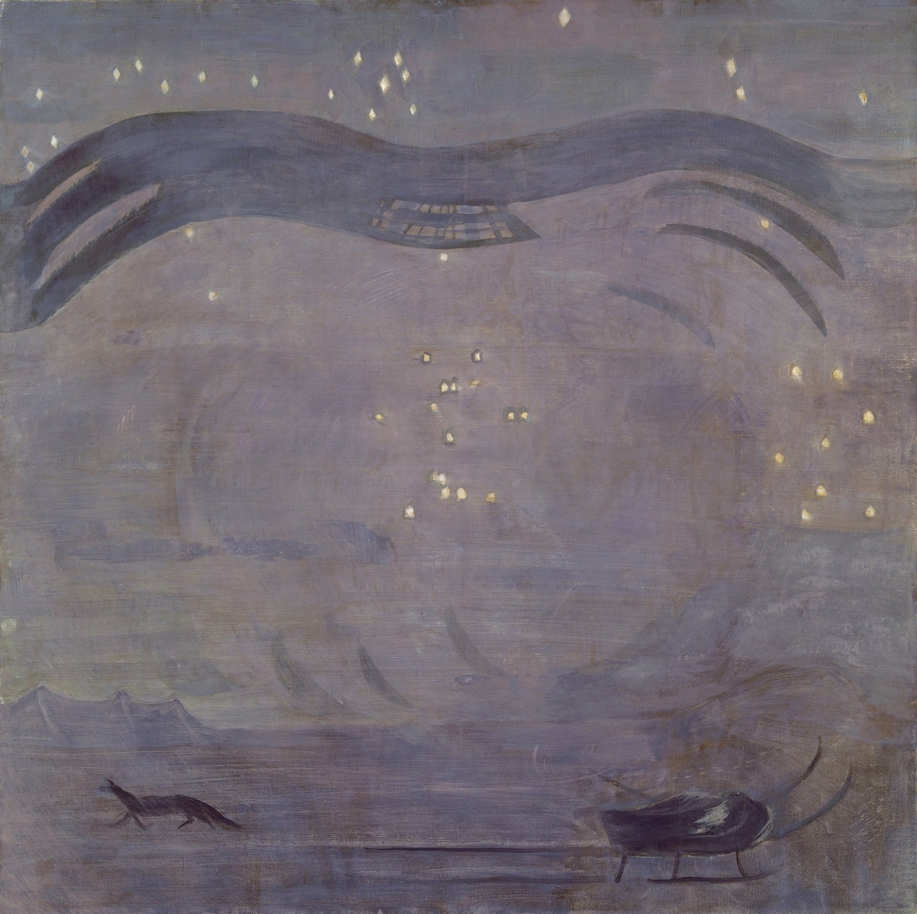 Starry landscape with Mountain Peak (1931)