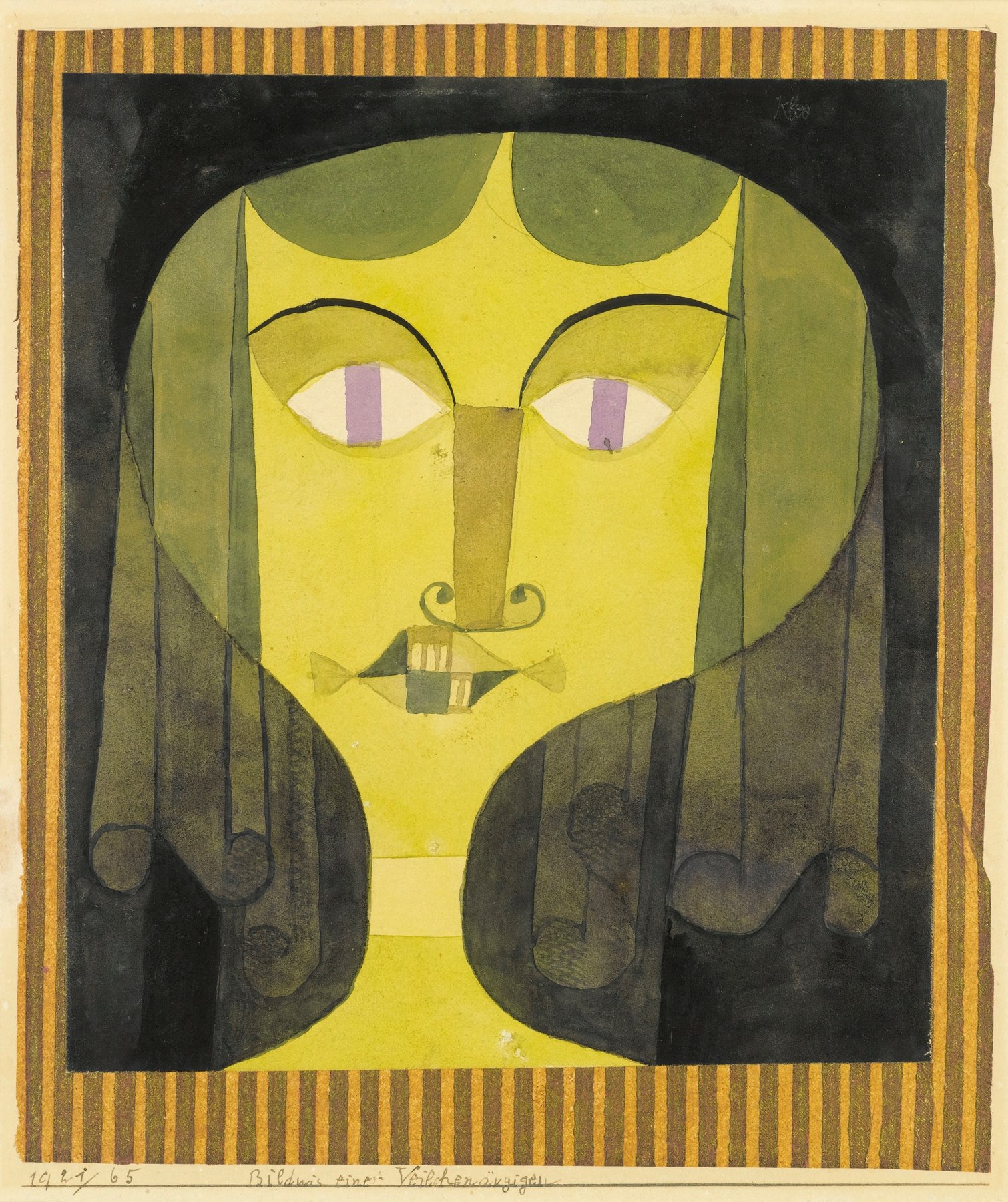 Portrait Of A Violet-Eyed Woman (1921)
