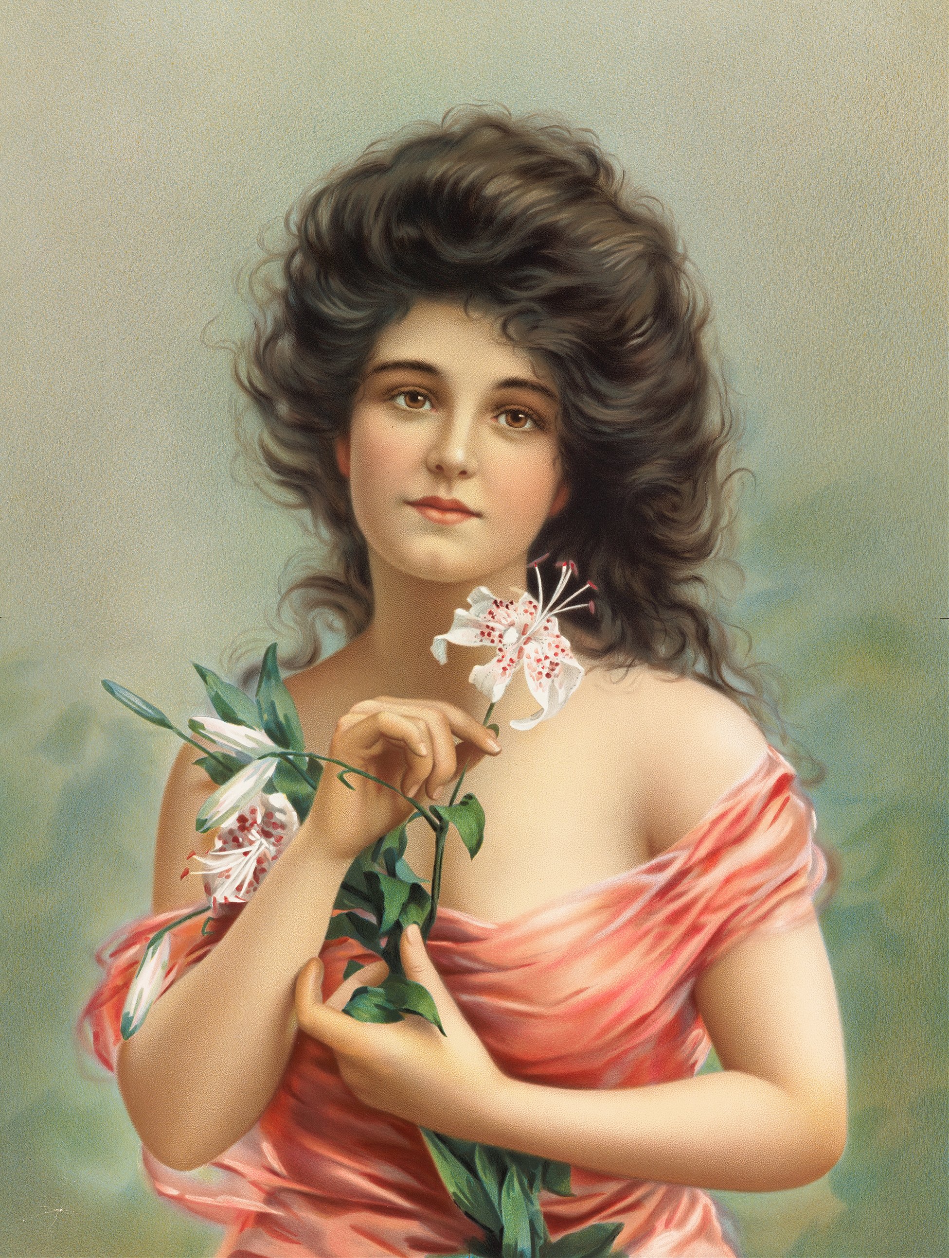 Woman with Lily (ca. 1861–1897)