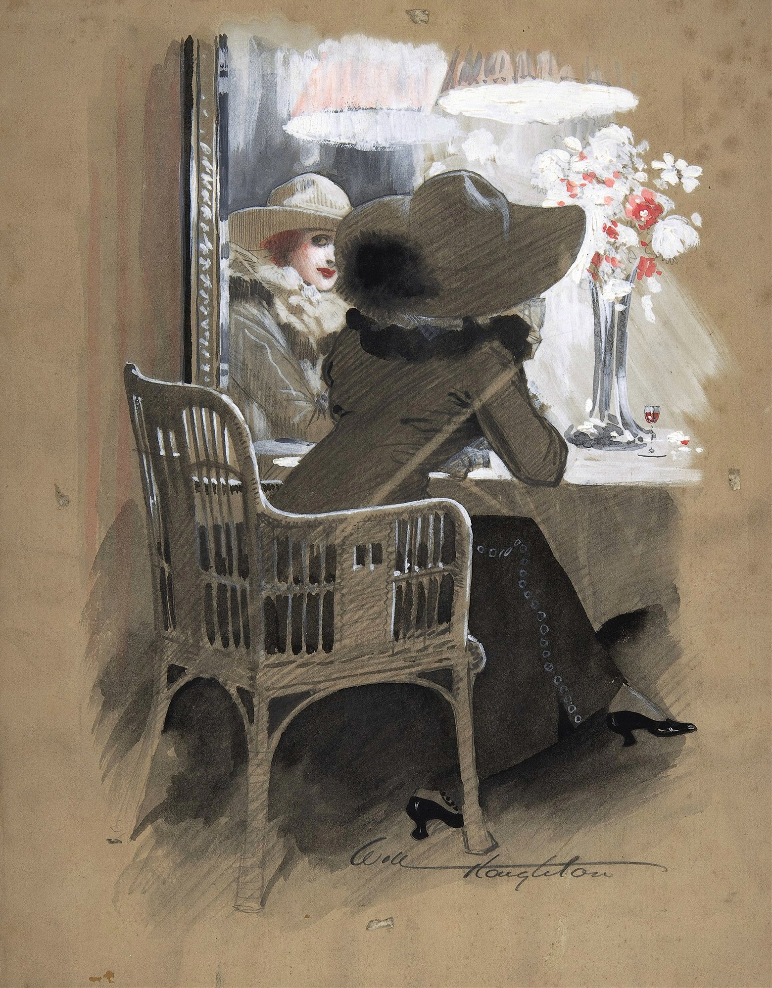 Portrait of a Woman Seated at a Table (1896)