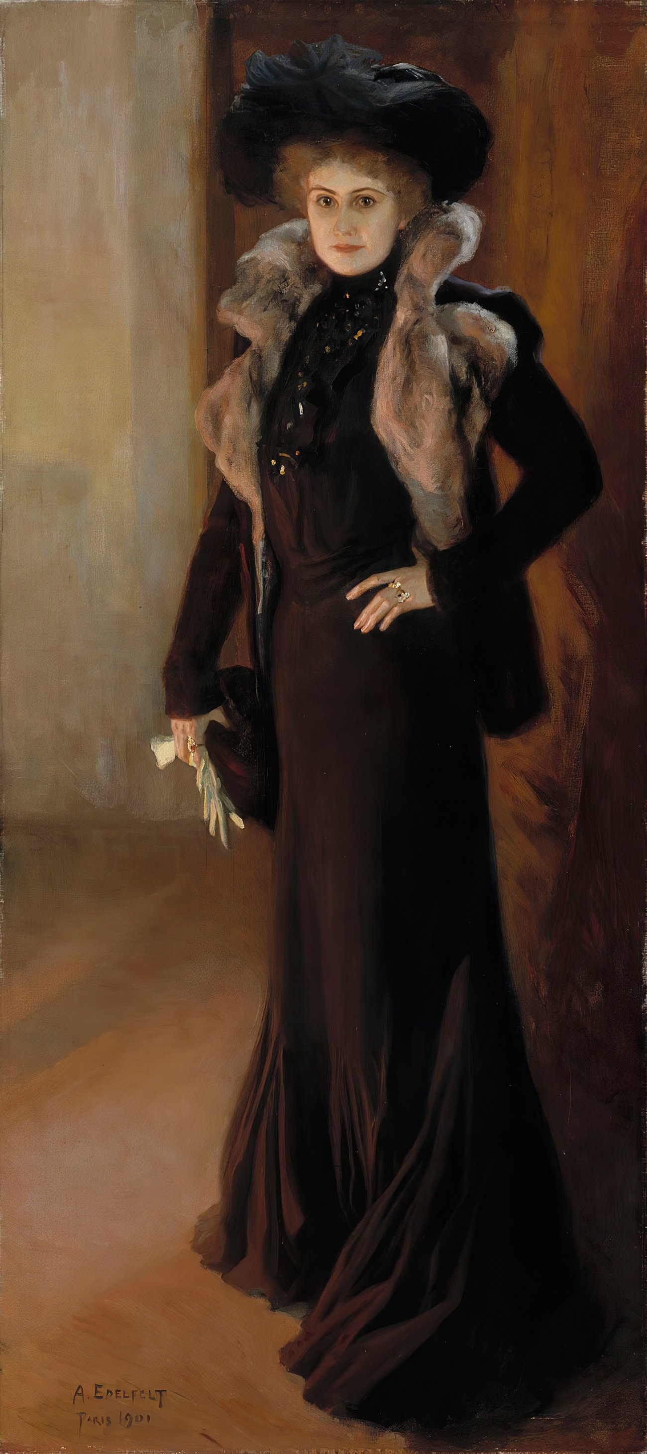Portrait Of The Opera Singer Aino Ackté (1901)