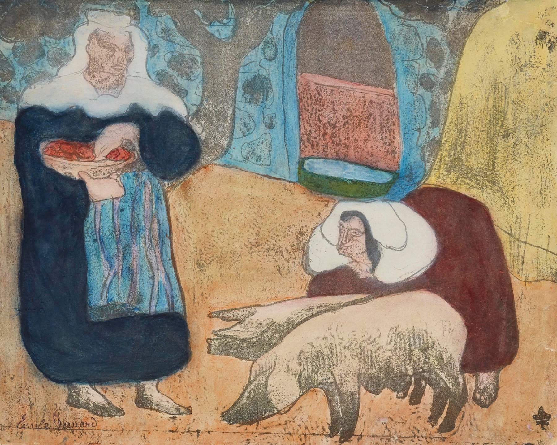 Femmes Au Porcs (Women With Pigs) (1889)