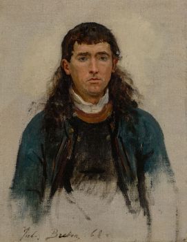 Portrait D’homme (Study For un Grand Pardon Breton) (1868)