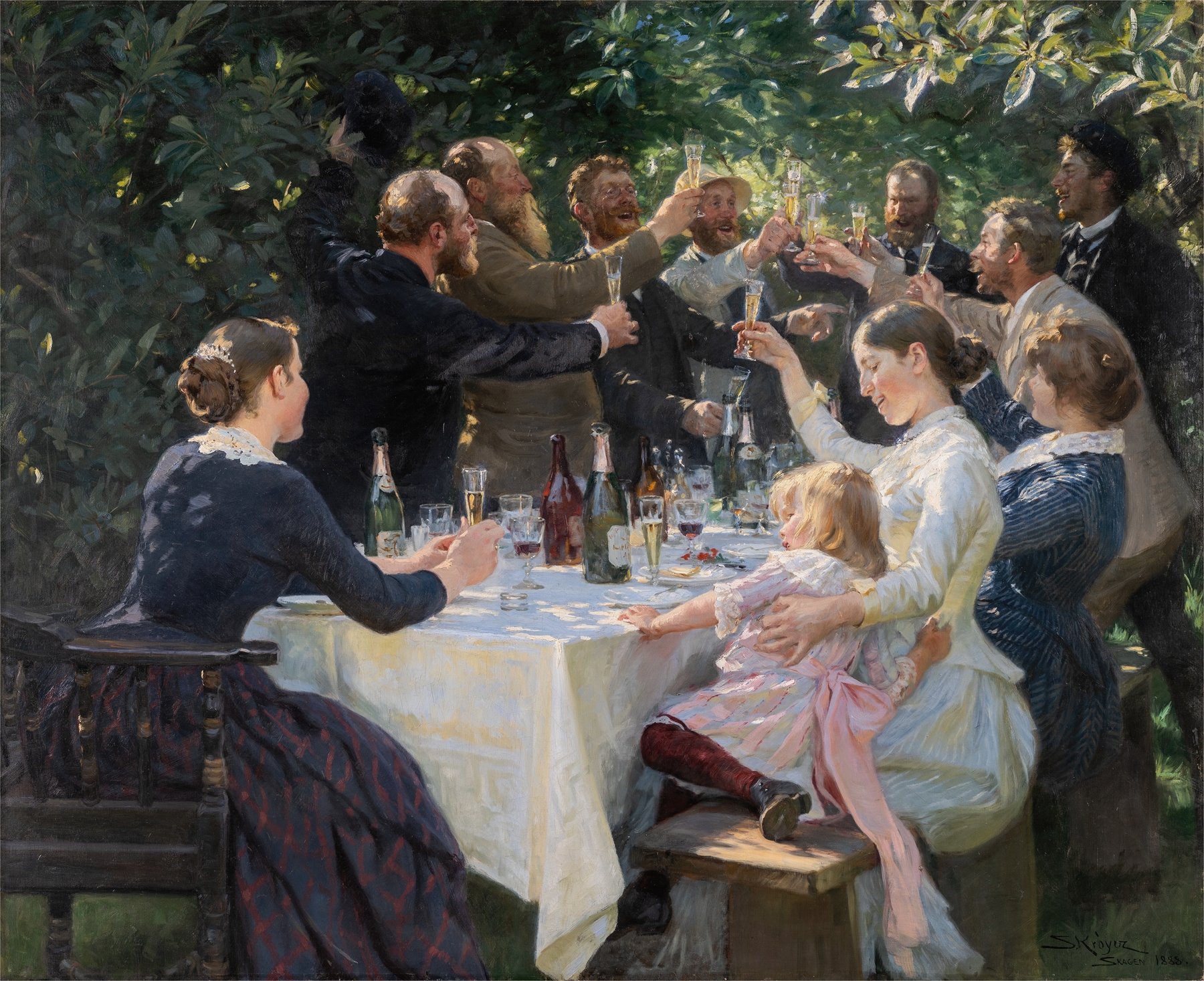 Hip, Hip, Hurrah! Artists’ Party, Skagen (1887-1888)