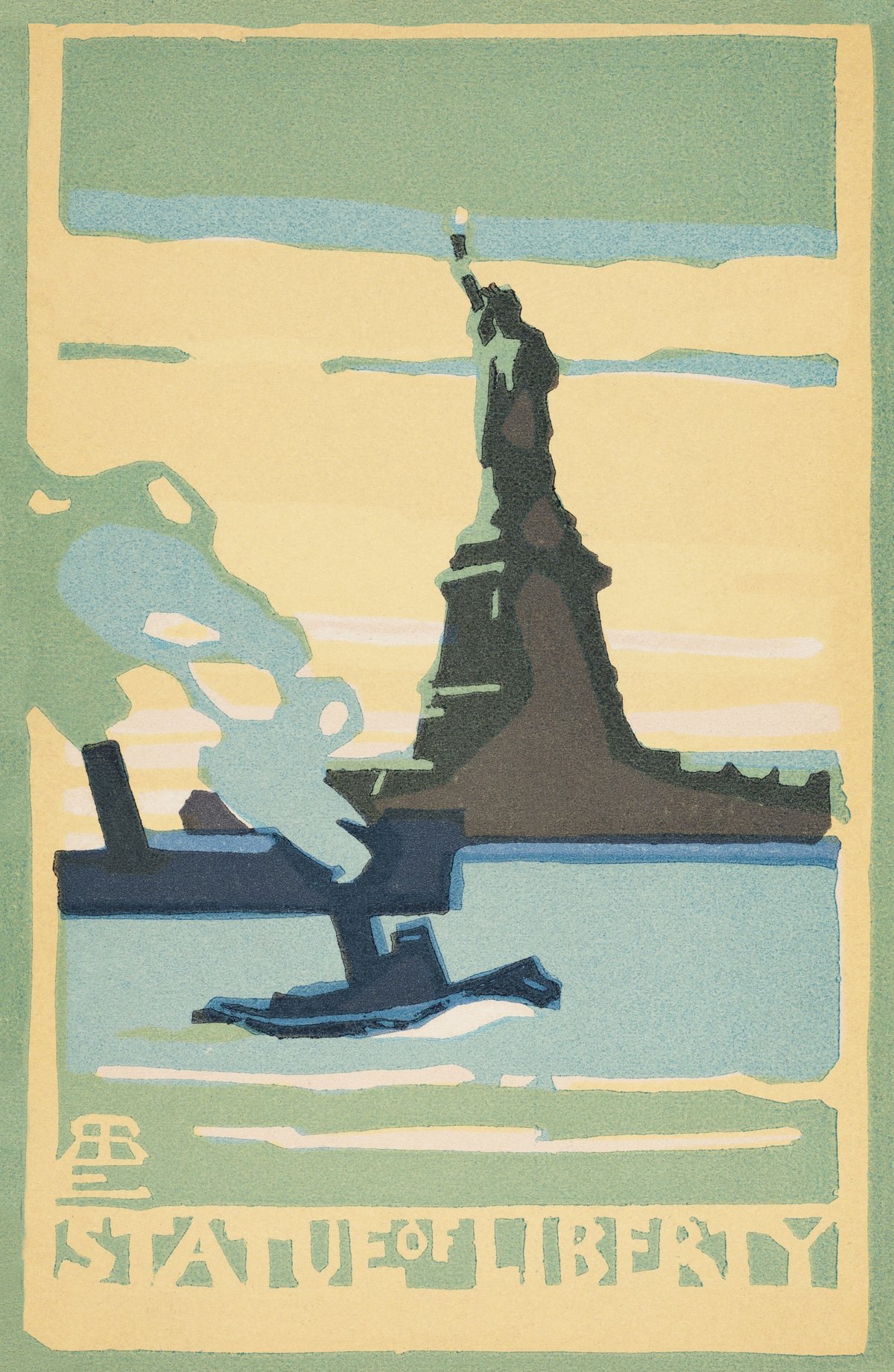 Statue of Liberty (1916) from Postcards: New York Series I