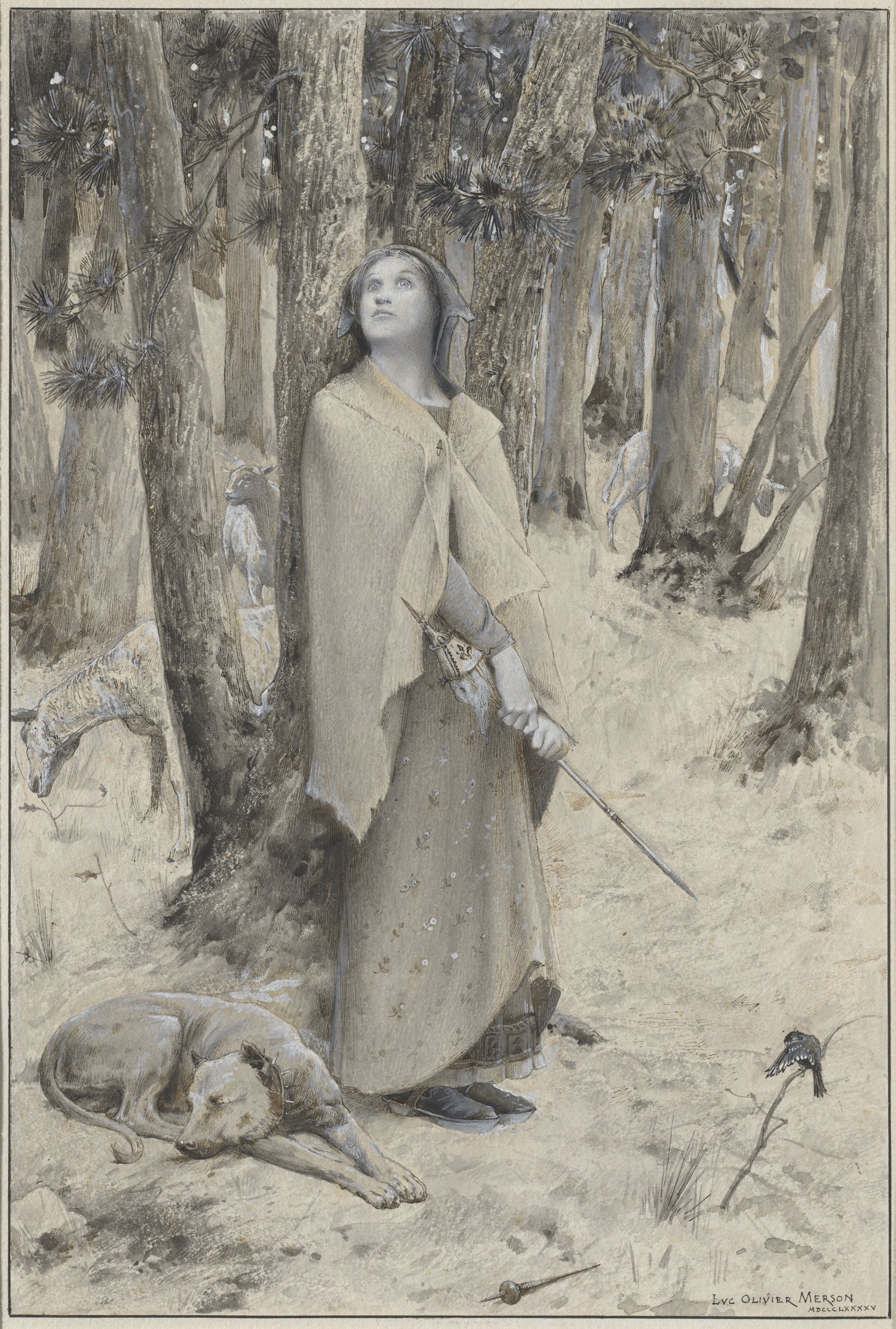 Joan of Arc Hearing the Voices (1895)