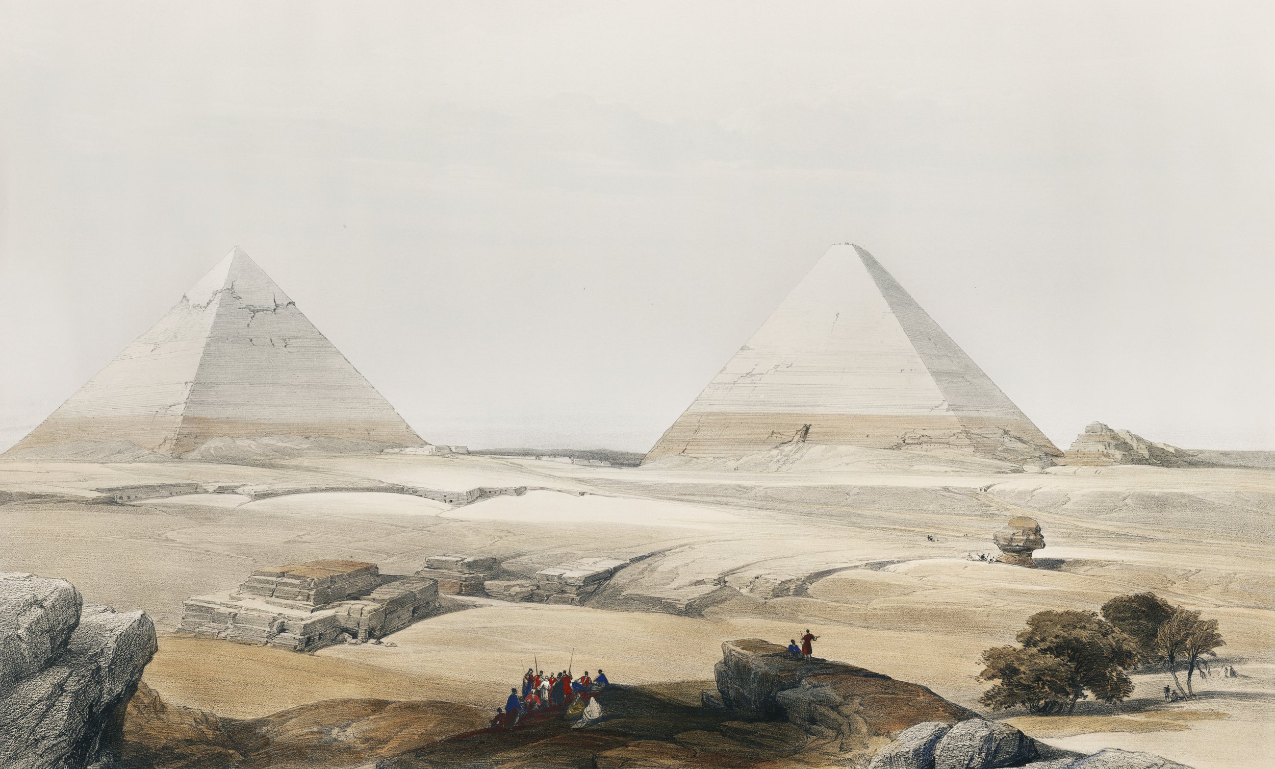 Pyramids of Geezeh (Giza) (1796–1864)