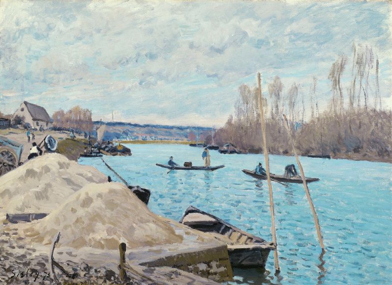 The Seine at Port-Marly, Piles of Sand (1875)
