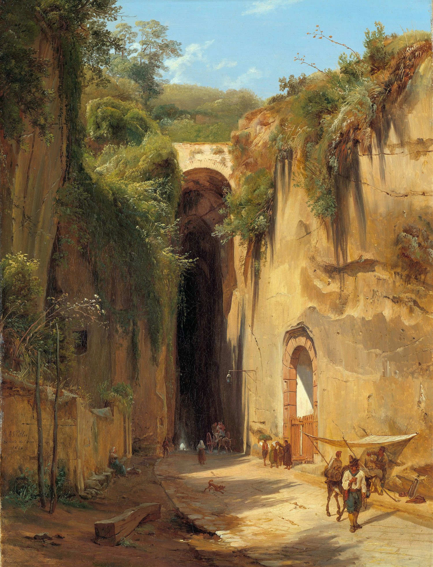 The Grotto of Posillipo at Naples (1826)