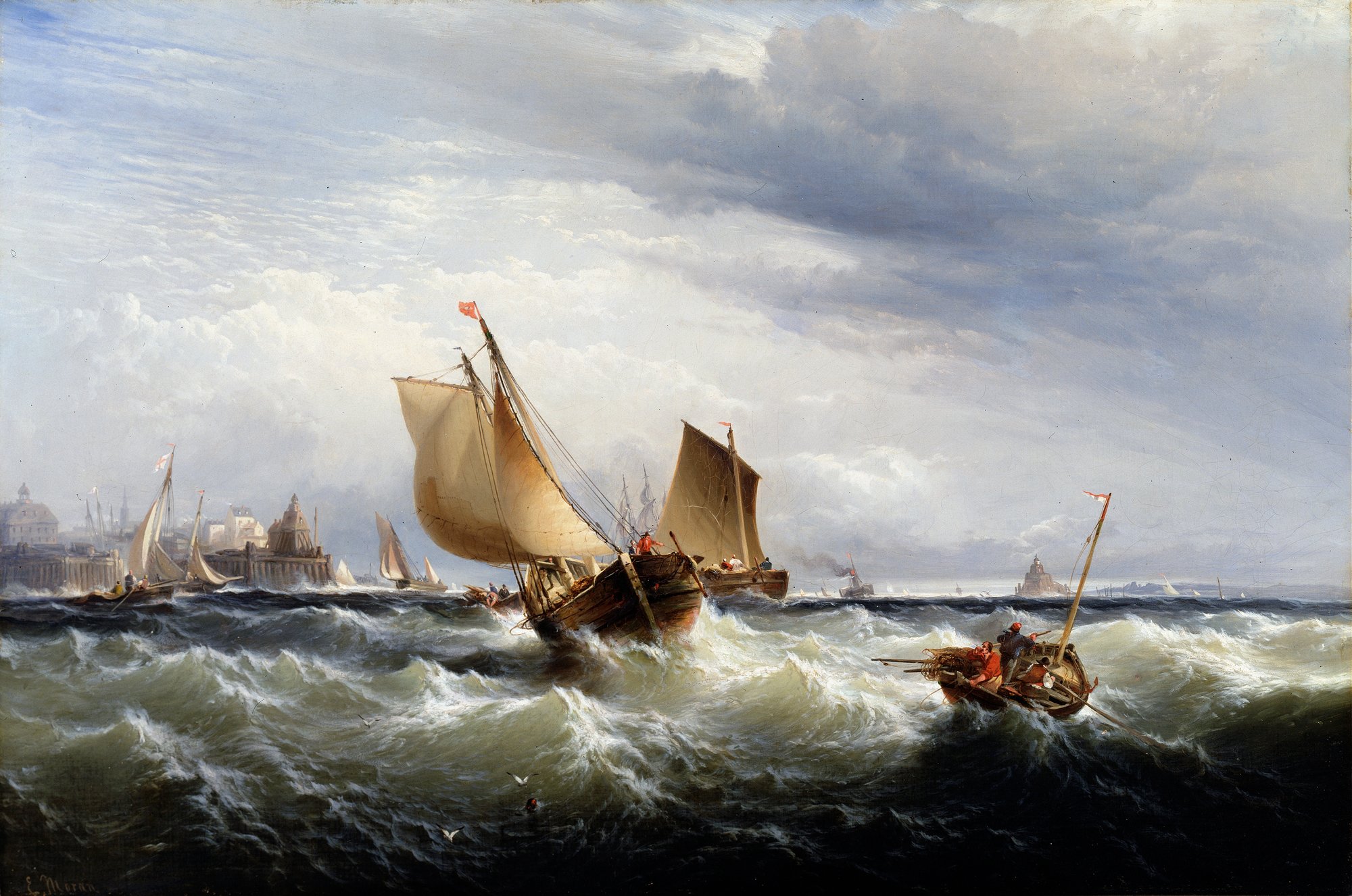 Fishing Boats Beating up to Windward (ca. 1858)