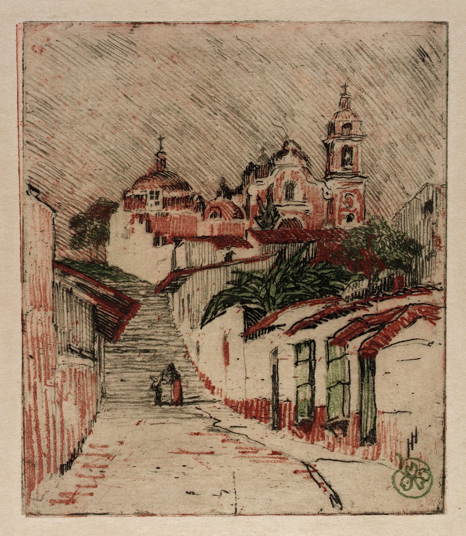 Church At Cuernavaca, Mexico (1912)