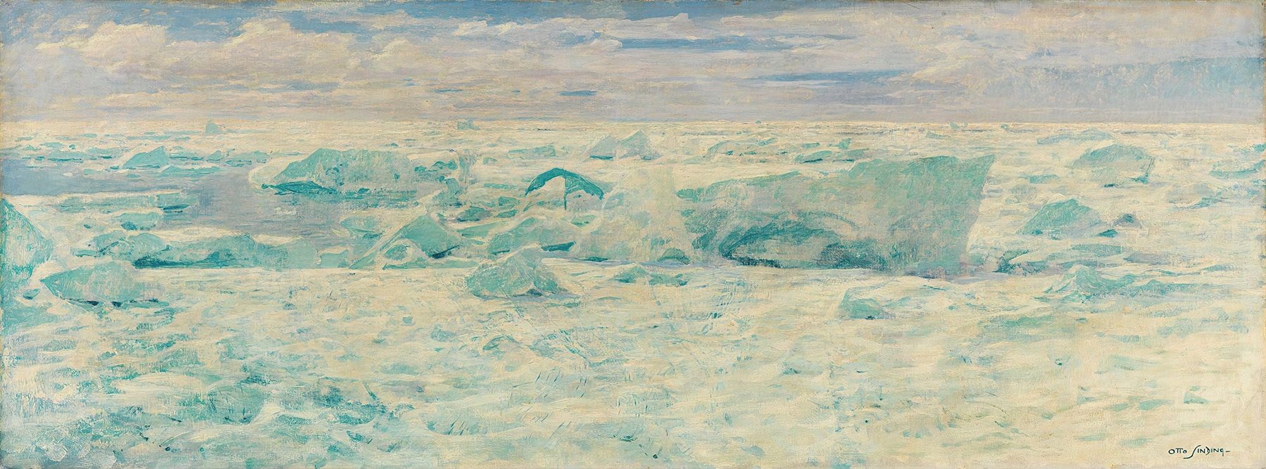 Ice Floes in the Arctic Ocean (1895)
