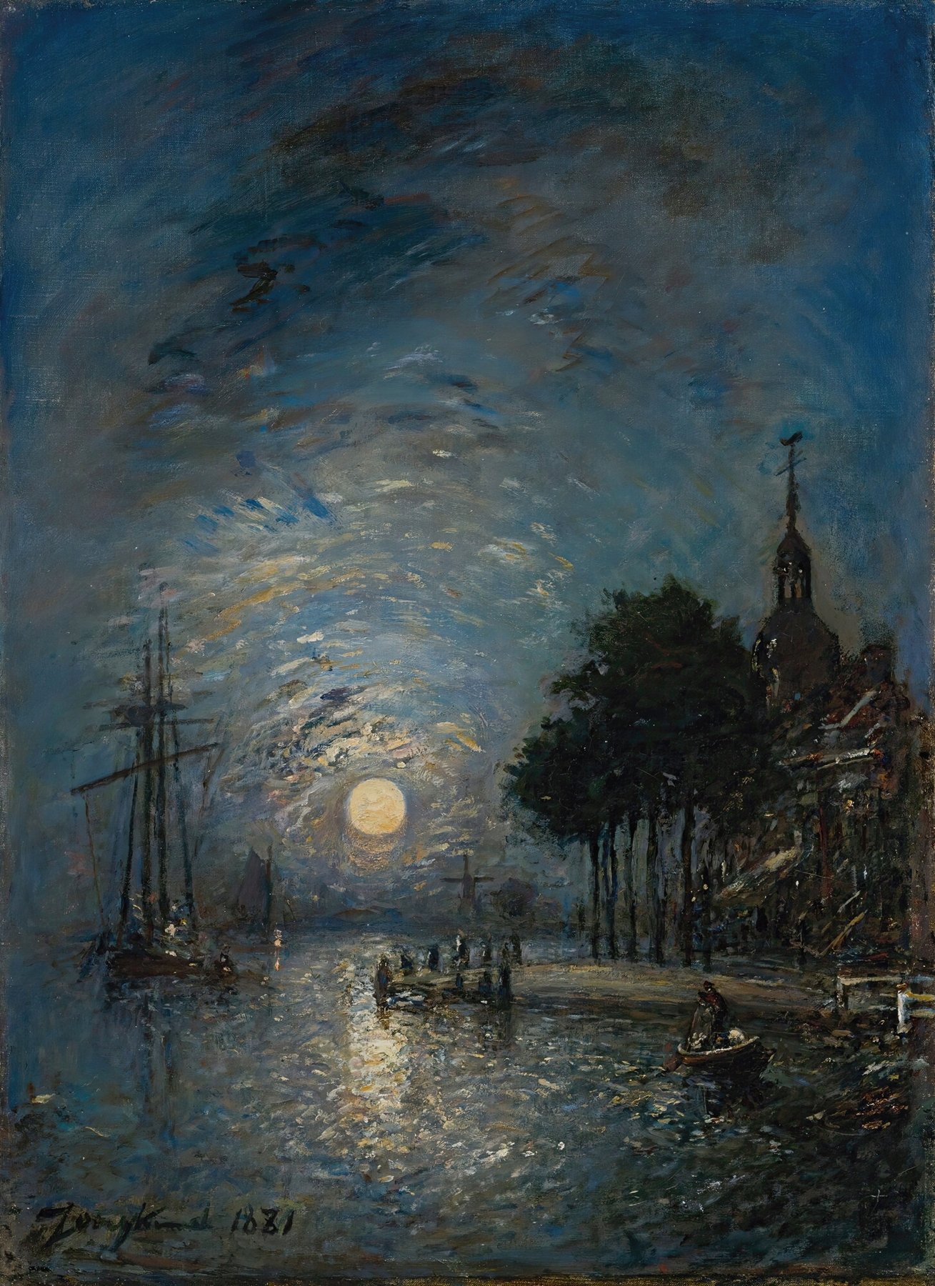 Le Port De Dordrecht Au Crépuscule (1881)