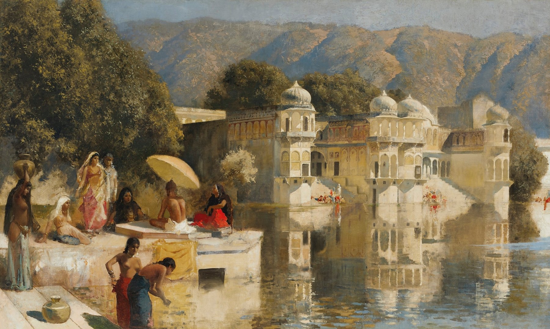 Lake at Oodeypore, India (~1893)
