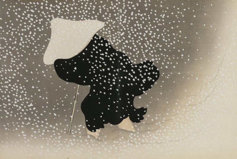 Swirling Snow (Tomoe no yuki) (1909-1910)