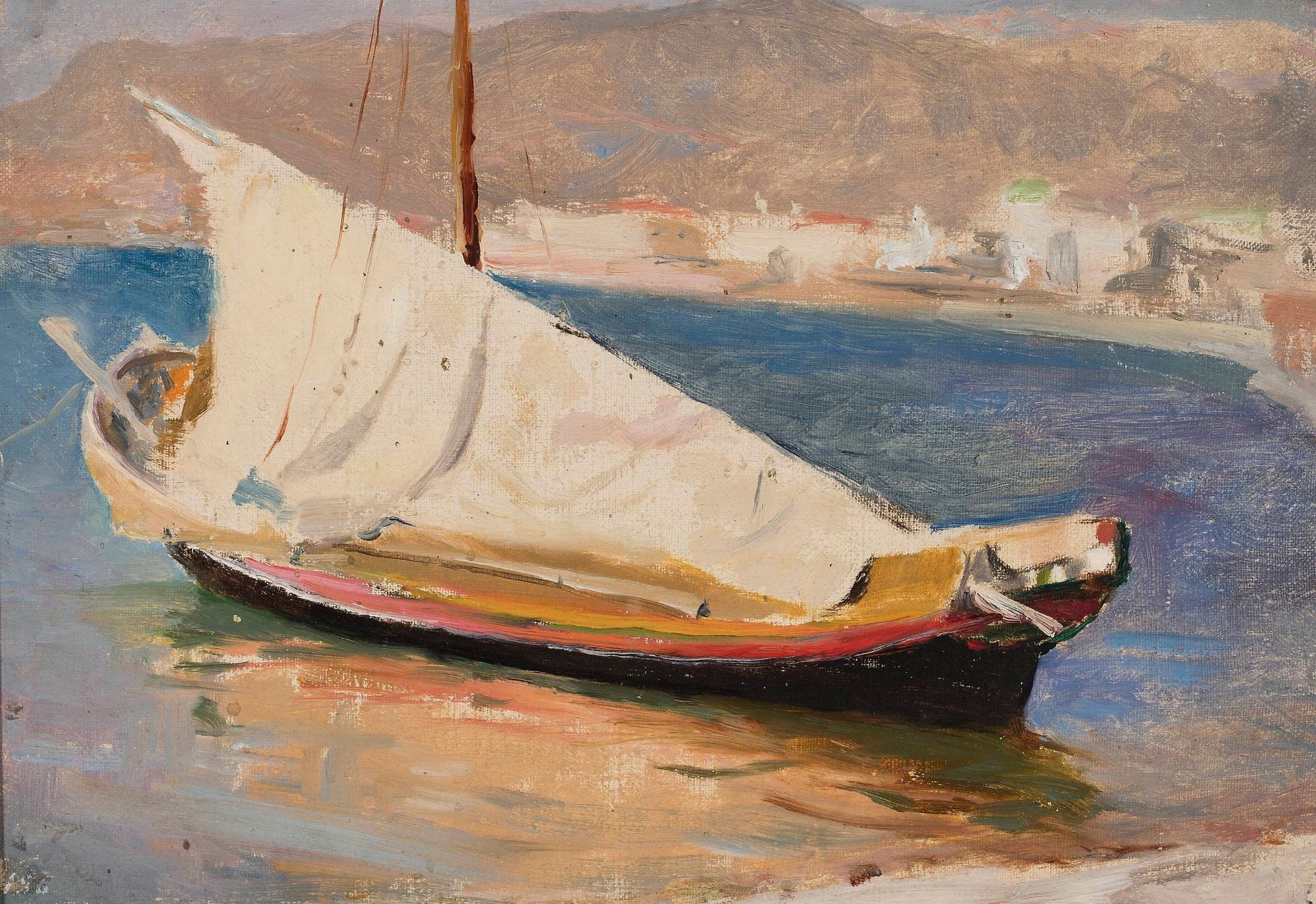 Sail boat – Yalta. From the journey to Crimea (between 1887 and 1899)