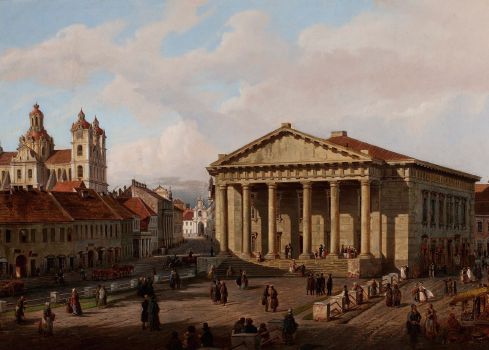 Town hall in Vilnius (circa 1846)