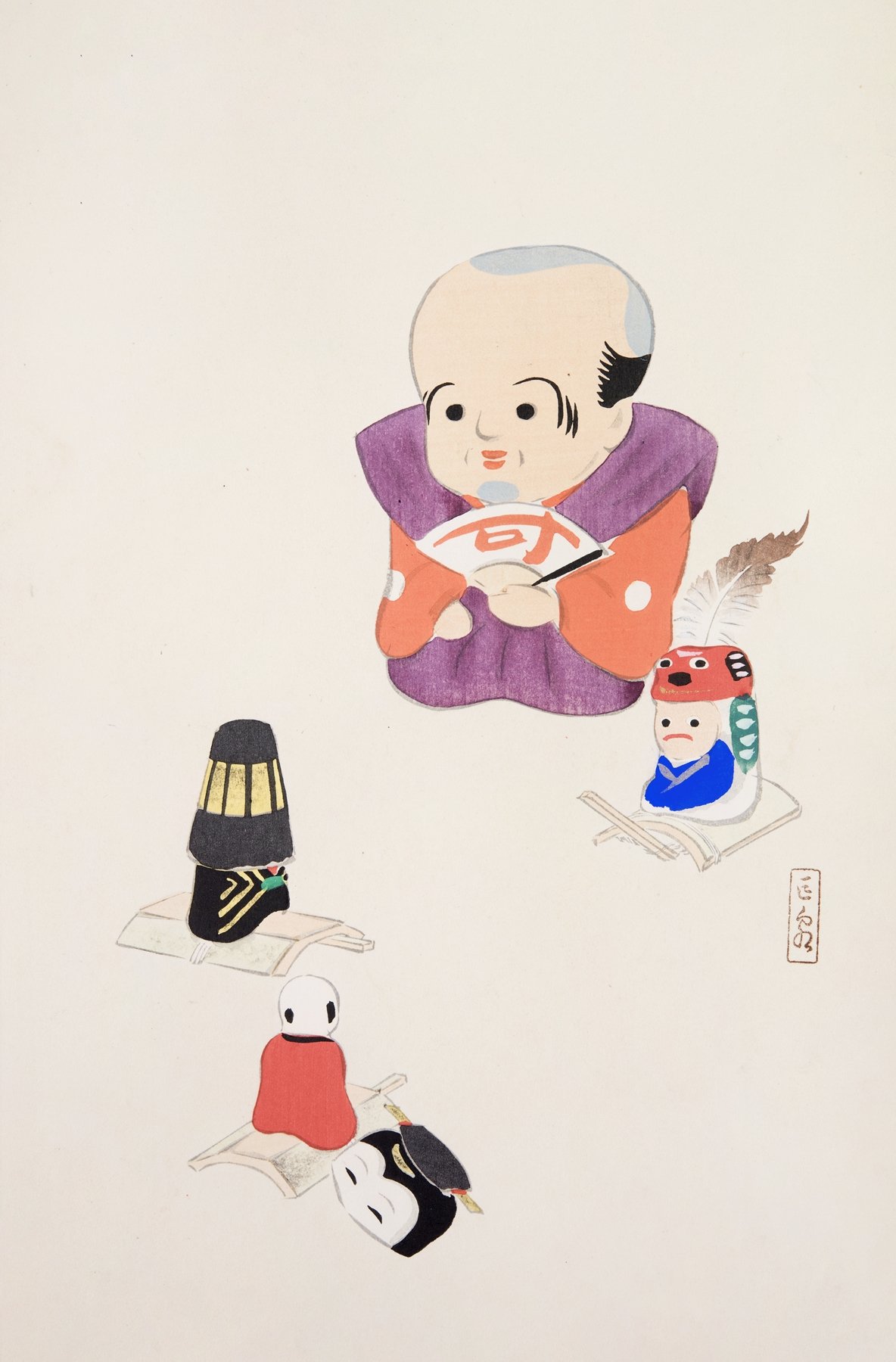 Kyosen’s Collected Illustrations of Japanese Toys Pl.078 (1919)