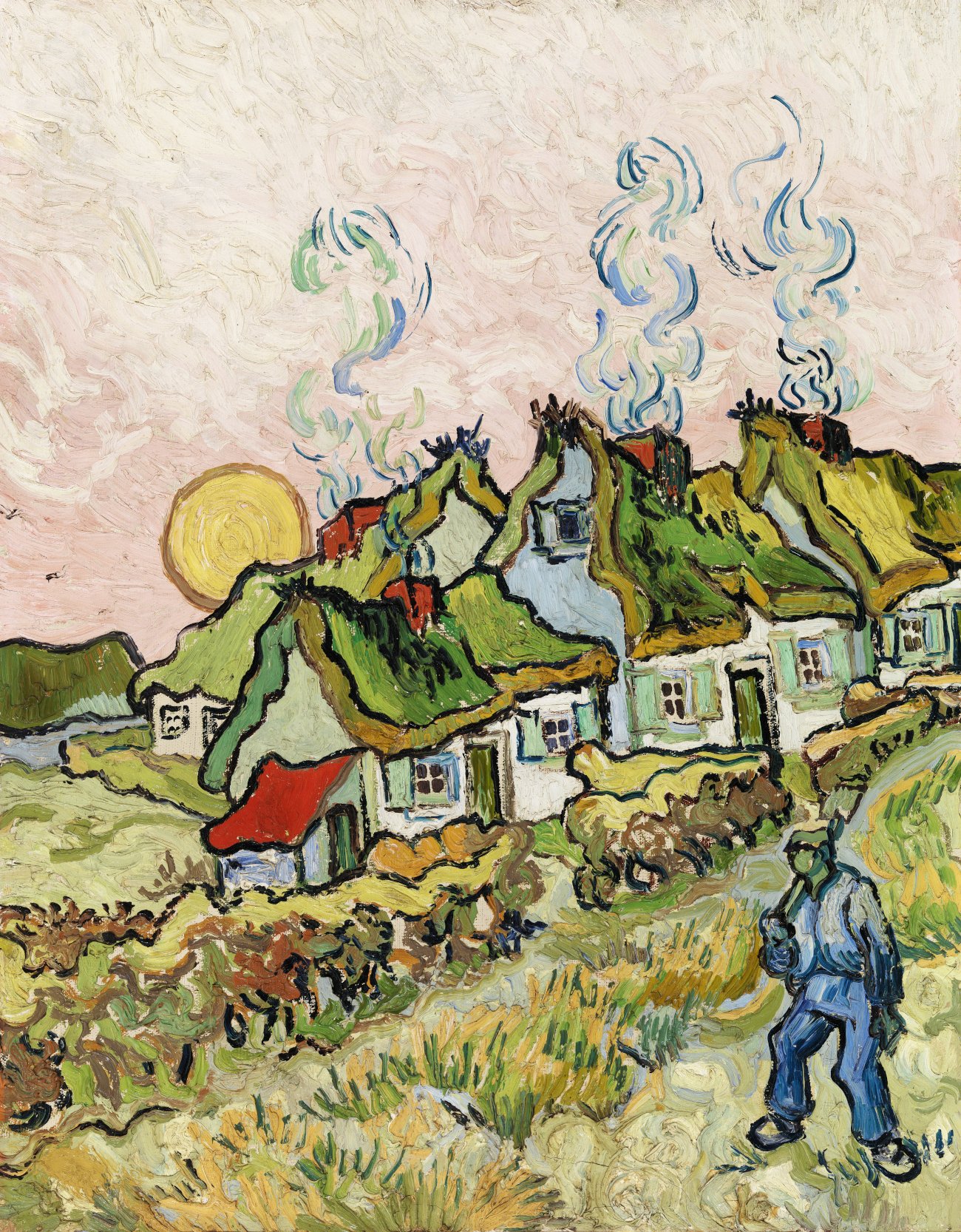 Houses and Figure (1890)