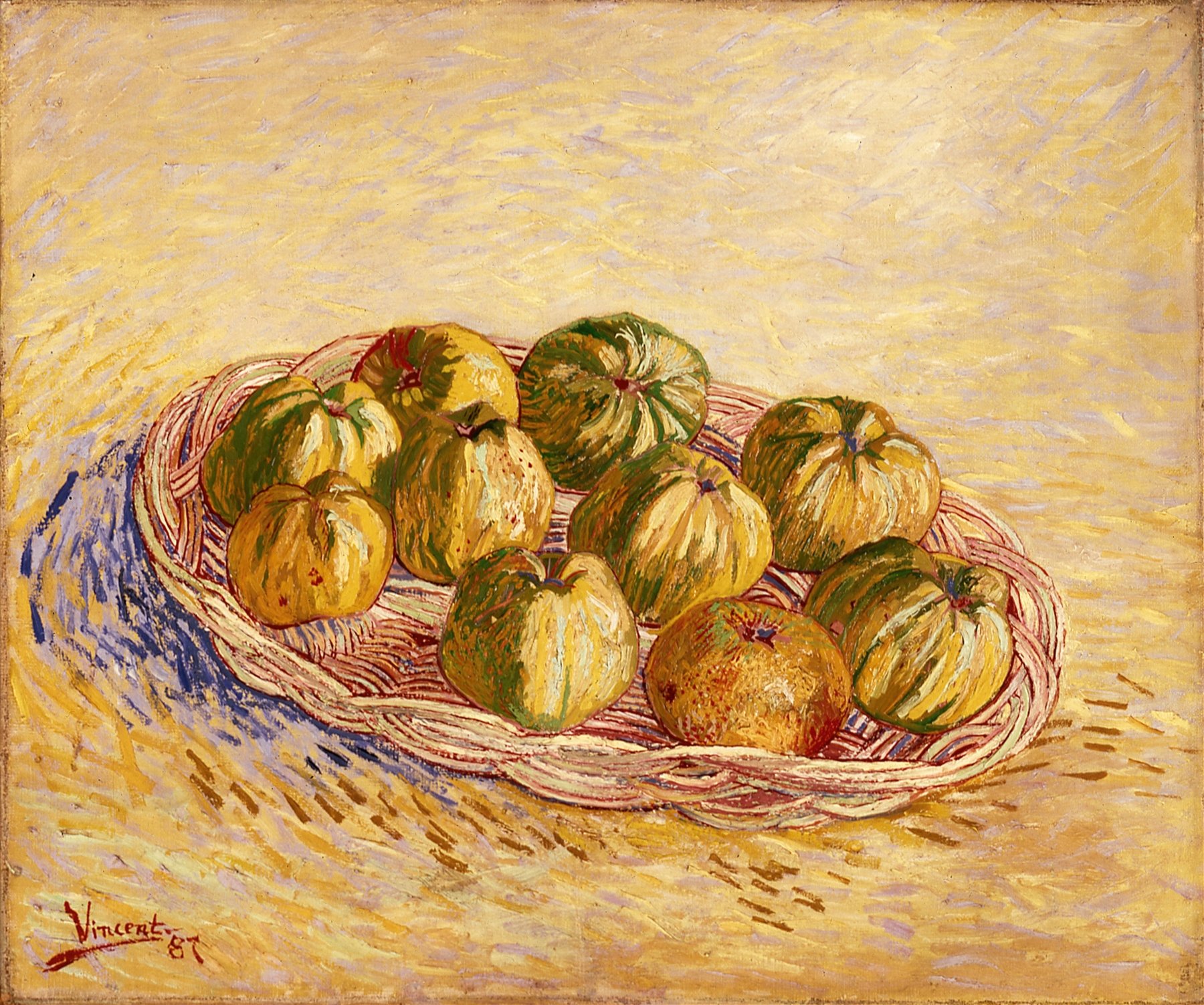 Still Life, Basket of Apples (1887)