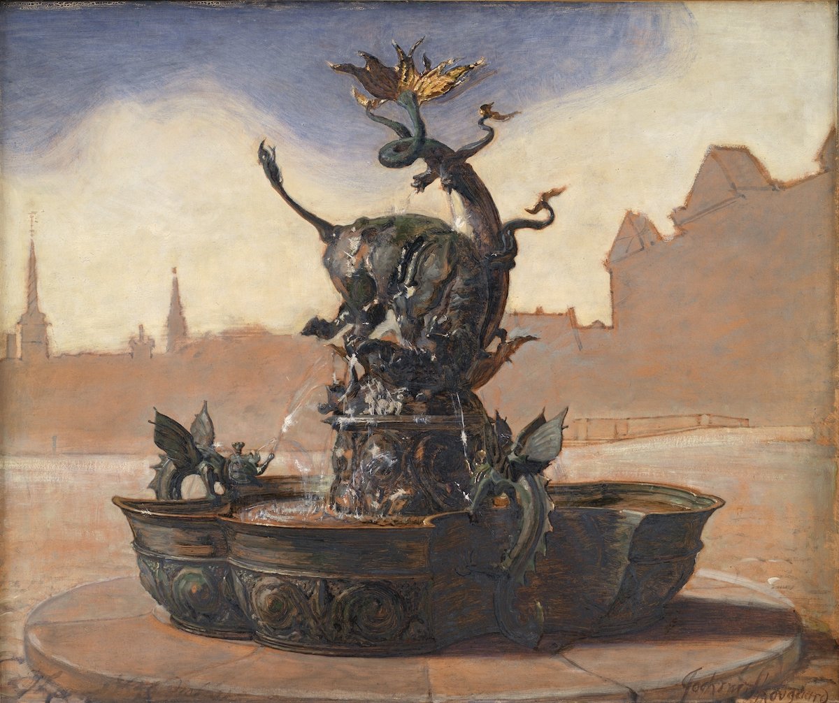 Sketch For Dragespringvandet (The Dragon Fountain) (1870 - 1909)
