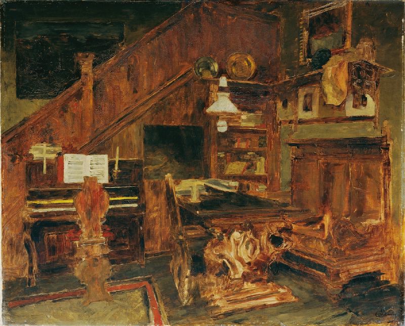 Atelier des Künstlers in Venedig (1877)