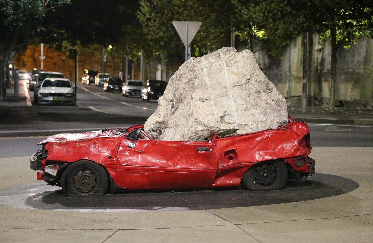 Still Life With Stone and Car (2008 in Sydney, Australia)