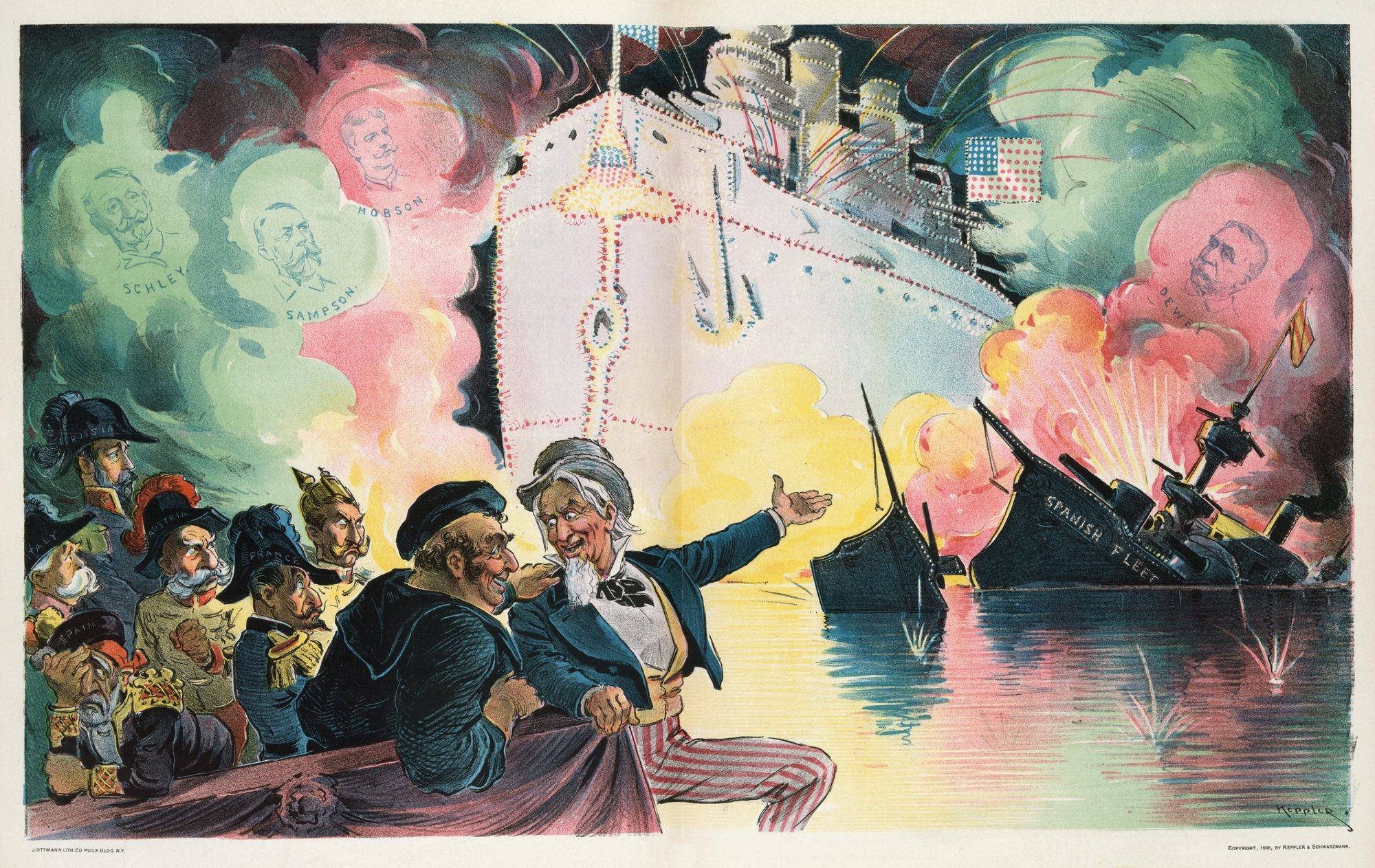 Celebrating July 4th, 1898 – ‘the triumph of the American battle-ship’ (1898)