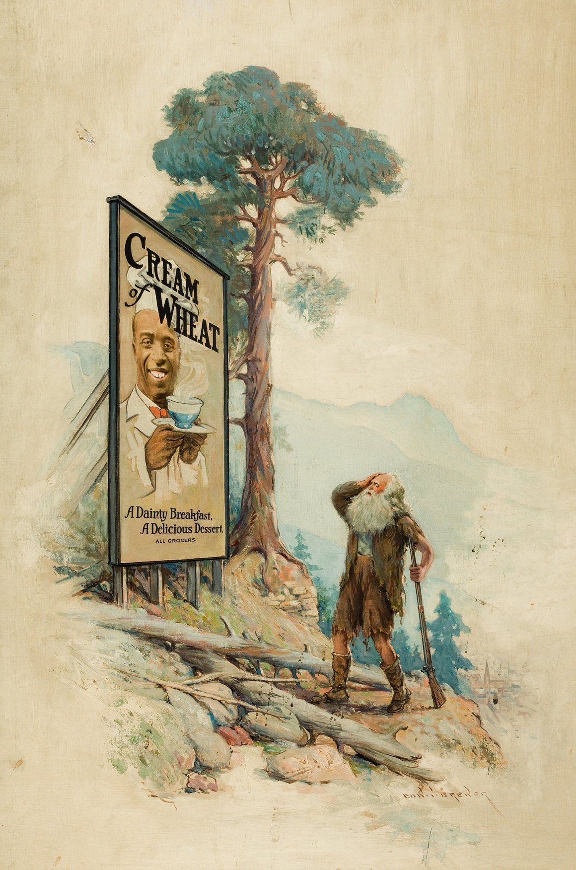 Rip Van Winkle, Cream of Wheat advertisement (1915)
